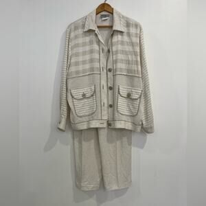 Vintage Saint Germain Paris 2 Piece Outfit Size Medium Beachy Resort Coastal